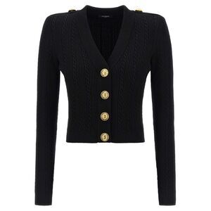 Balmain Women's Twisted Knit Cardigan
